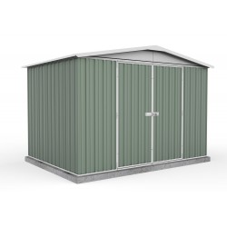 Absco 30222RK 3.00m x 2.18m x 2.06m Gable Garden Shed Large Garden Sheds Colorbond Double Door